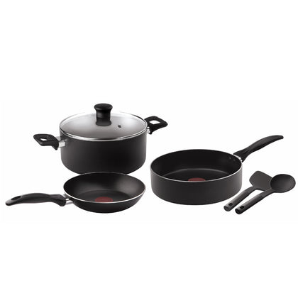 Batería de Cocina T-Fal Family Cook 6pz Negro