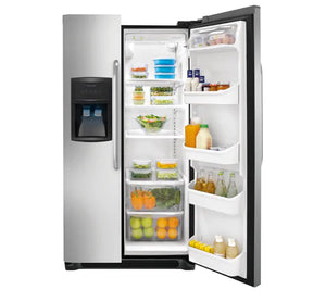 Refrigerador Frigidaire FFHS-2622MS Gabinete negro Puertas Acero Inoxidable
